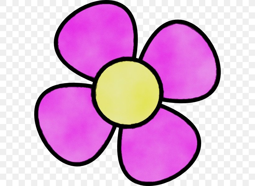 Pink Clip Art Purple Violet Magenta, PNG, 600x600px, Watercolor, Line Art, Magenta, Paint, Petal Download Free