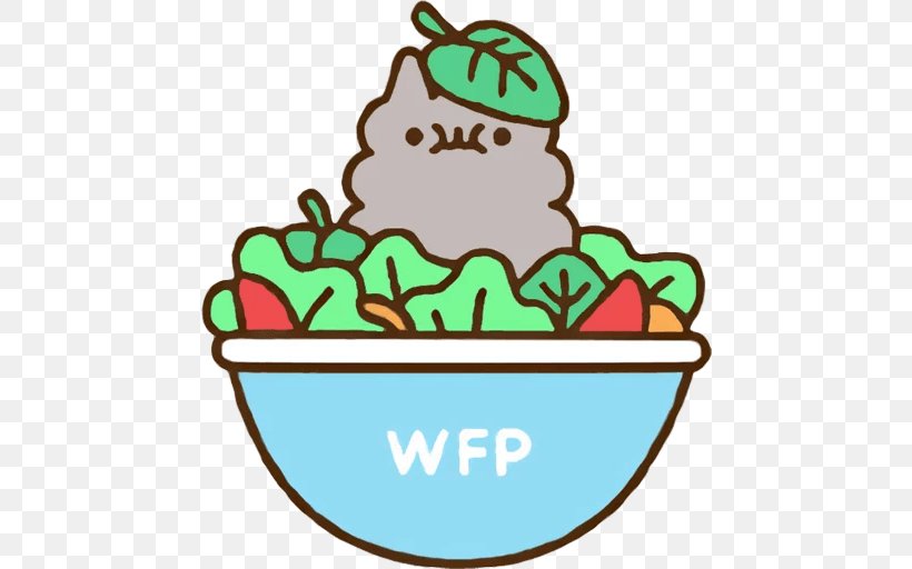 Spinach Salad Pusheen Stormy Plush Food, PNG, 512x512px, Salad, Area, Artwork, Bean Salad, Cat Download Free