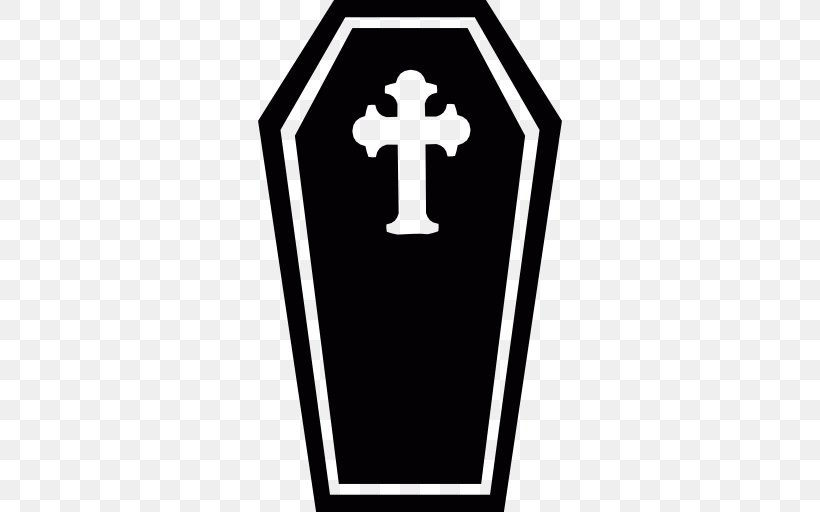 Coffin Clip Art, PNG, 512x512px, Coffin, Black And White, Brand, Headstone, Logo Download Free