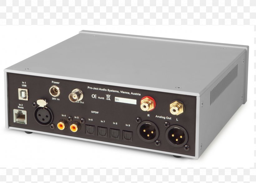 Digital Audio Digital-to-analog Converter Pro-Ject High-end Audio Electronics, PNG, 1400x1000px, Digital Audio, Amplifier, Analog Signal, Audio, Audio Equipment Download Free