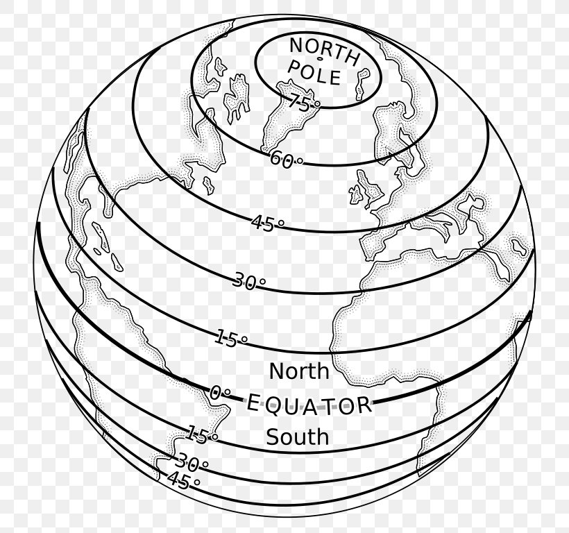 Earth Globe Latitude Geographic Coordinate System Longitude, PNG, 768x768px, Earth, Area, Black And White, Circle Of Latitude, Contour Line Download Free
