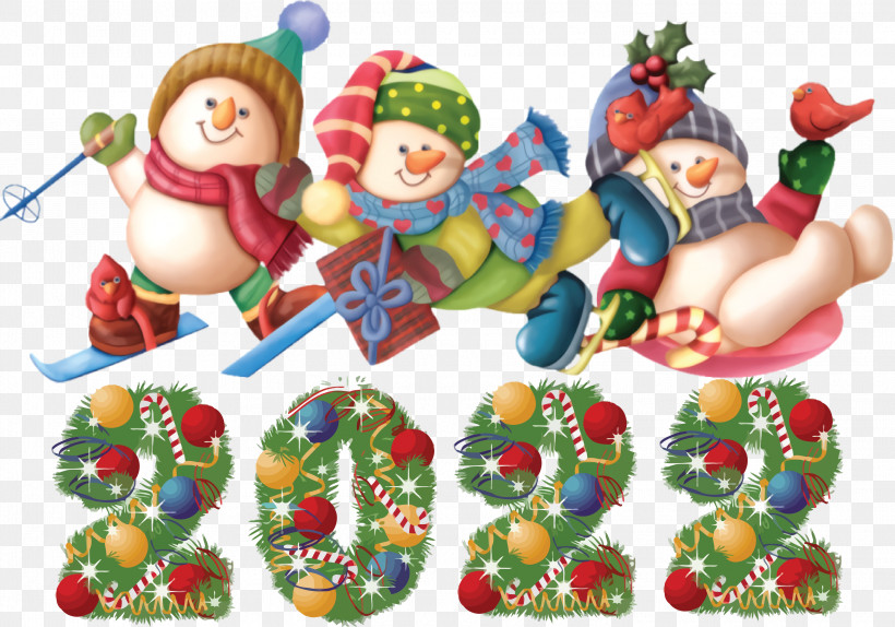 2022 Happy New Year 2022 New Year 2022, PNG, 3000x2101px, Christmas Day, Animation, Drawing, New Years Day, Snowman Download Free