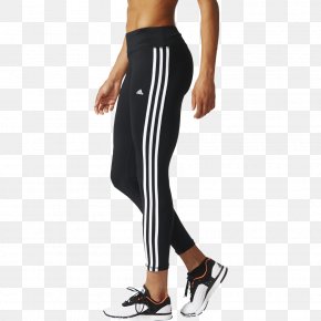 Shot From The Side - Adidas Stan Smith Three Stripes Leggings Tracksuit PNG