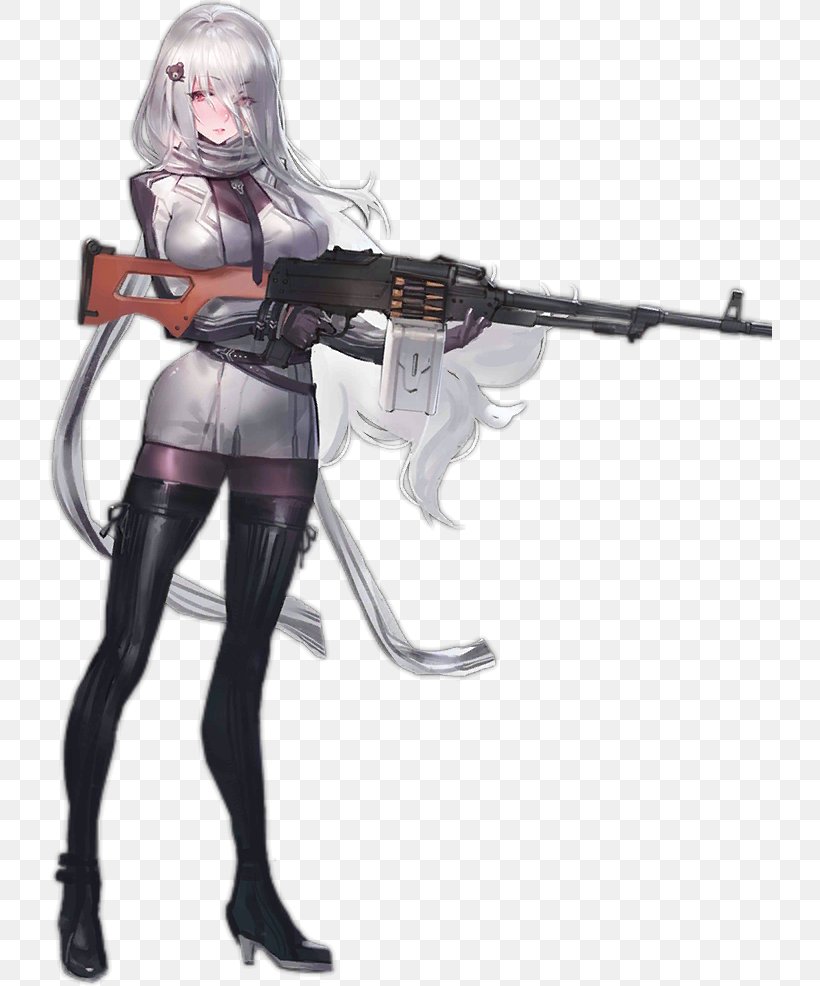 Girls' Frontline PK Machine Gun Image AK-47 Female, PNG, 724x986px, Watercolor, Cartoon, Flower, Frame, Heart Download Free