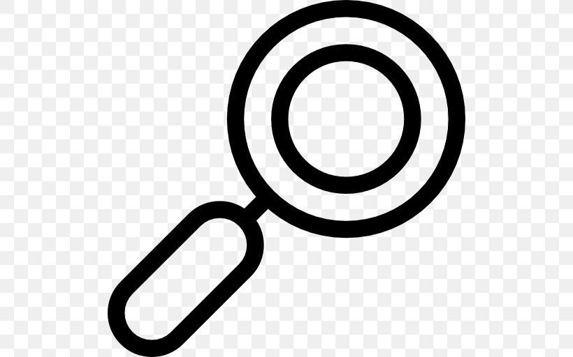 Black And White Brand Symbol, PNG, 512x512px, Magnifying Glass, Area, Black And White, Brand, Glass Download Free