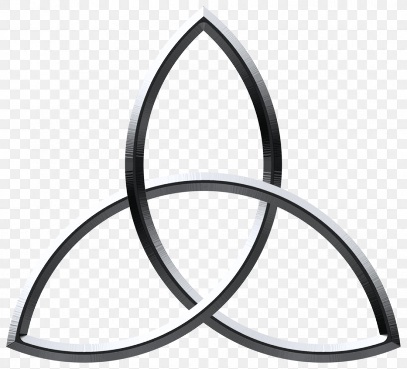 Triquetra Celtic Knot Symbol Triple Goddess Wicca, PNG, 939x850px, Triquetra, Art, Auto Part, Black And White, Body Jewelry Download Free