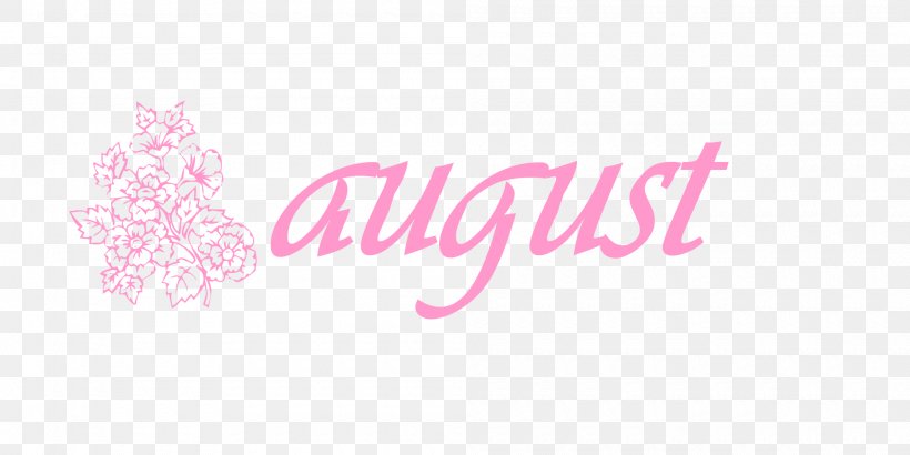 August With Flowers., PNG, 2000x1000px, Logo, Brand, Computer, Magenta, Maundy Thursday Download Free