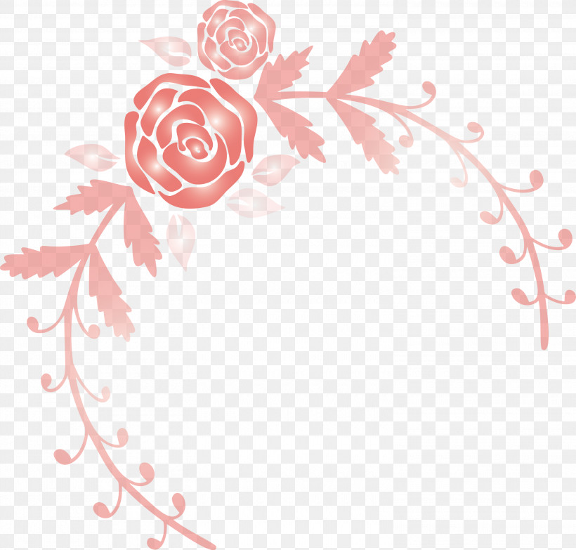 Rose Frame Flower Frame Wedding Frame, PNG, 3000x2868px, Rose Frame, Flower, Flower Frame, Line, Ornament Download Free