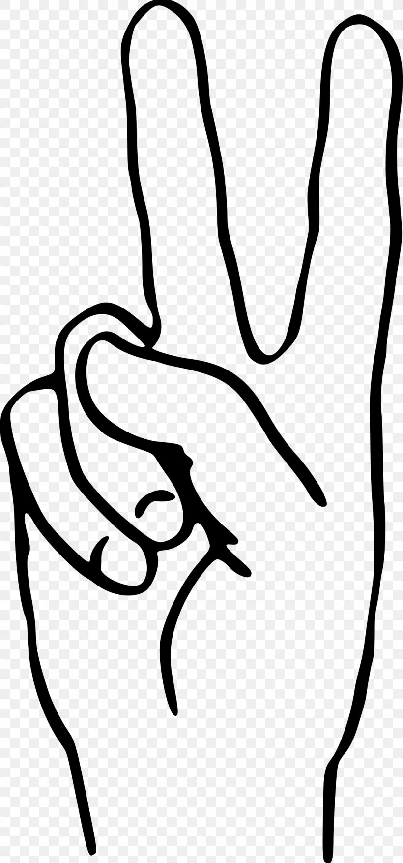 V Sign Clip Art, PNG, 1122x2400px, V Sign, Art, Artwork, Black, Black And White Download Free