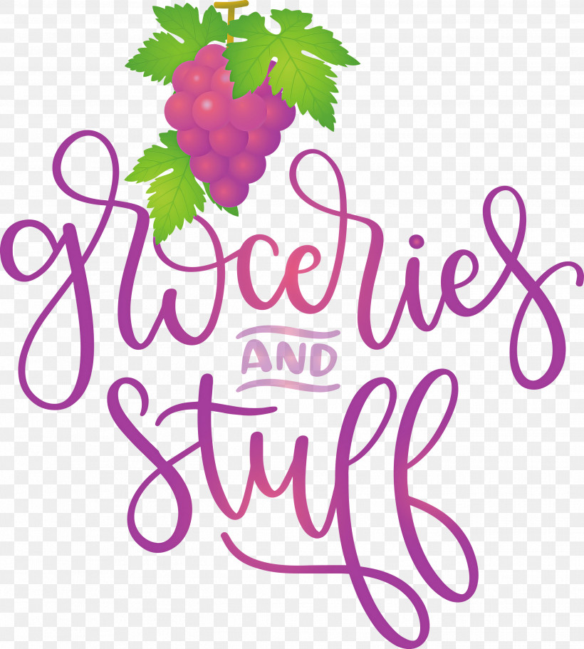 Groceries And Stuff Food Kitchen, PNG, 2699x2999px, Food, Decal, Floral Design, Grape, Grapevines Download Free