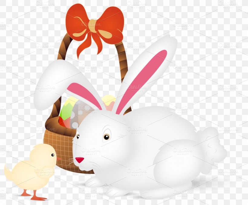 Easter Bunny Chicken Rabbit, PNG, 1000x827px, Easter Bunny, Chicken, Domestic Rabbit, Drawing, Easter Download Free