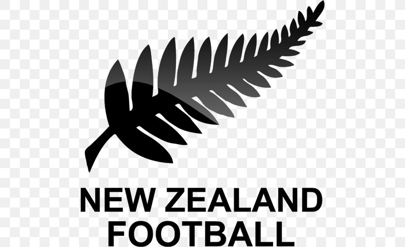 New Zealand National Football Team Logo New Zealand National Under-20 Football Team New Zealand Women's National Football Team, PNG, 500x500px, 2018 Fifa World Cup Qualification, New Zealand National Football Team, Artwork, Black And White, Brand Download Free