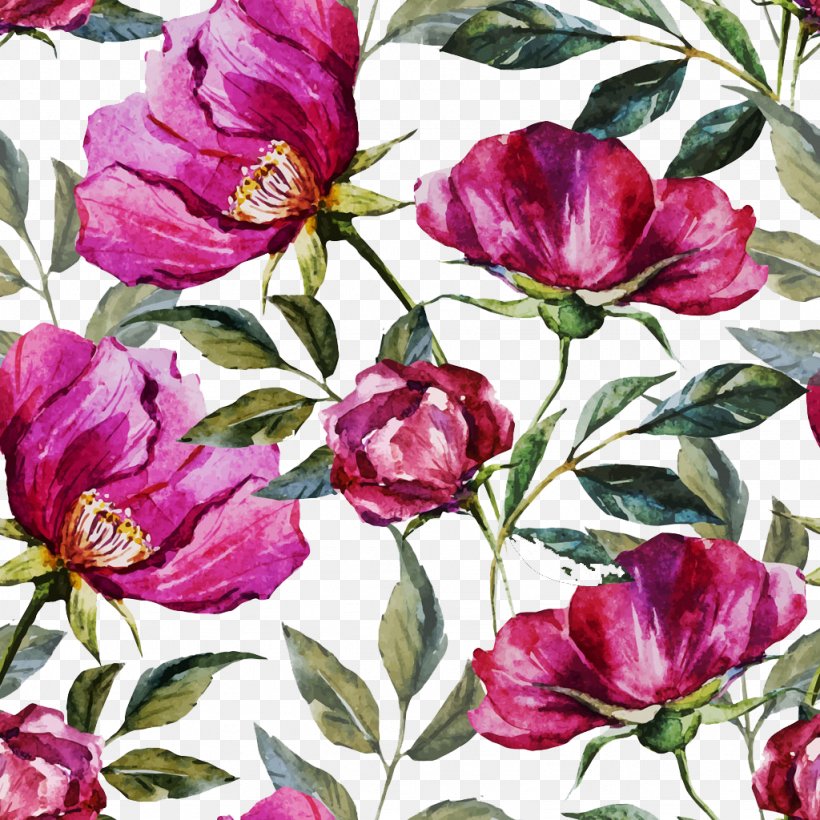 Watercolor Painting Royalty-free Illustration, PNG, 1024x1024px, Watercolor Painting, Annual Plant, Camellia, Color, Cut Flowers Download Free