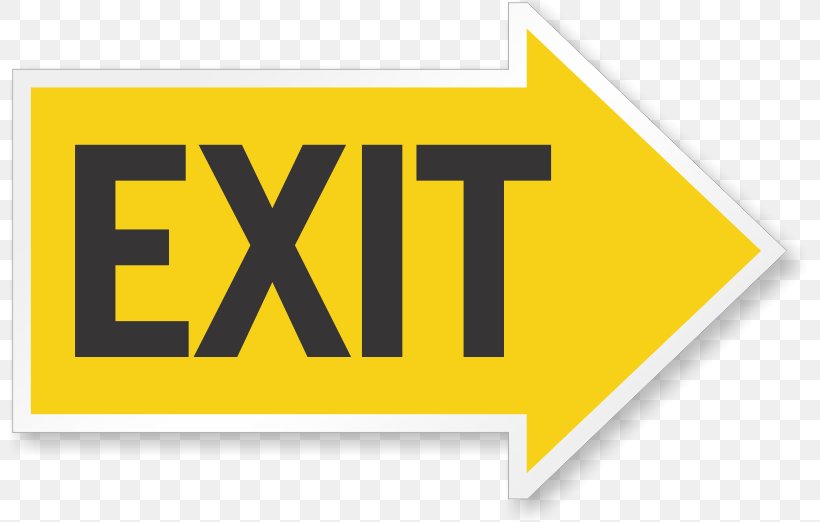 Exit Sign Emergency Exit Fire Escape Sticker Road, PNG, 800x522px, Exit Sign, Area, Brand, Door, Door Hanger Download Free