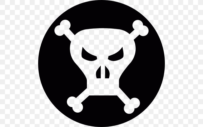 Skull And Crossbones, PNG, 512x512px, Skull And Crossbones, Black And White, Bone, Death, Human Skull Symbolism Download Free