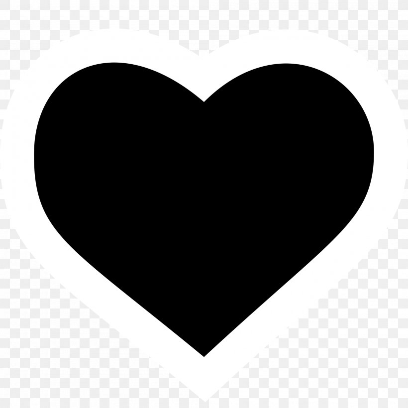 Heart Silhouette Clip Art, PNG, 2000x2000px, Heart, Black, Black And White, Love, Shape Download Free