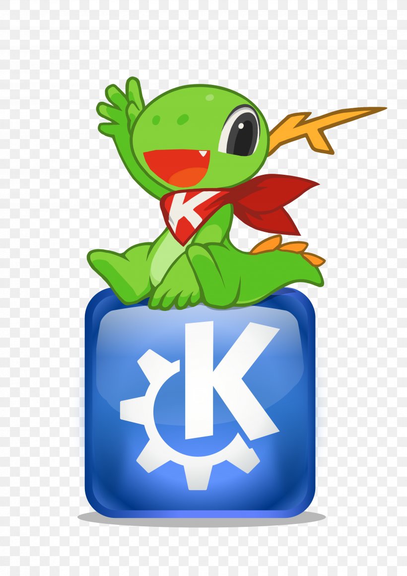 KDE Plasma 4 Konqi Oxygen Project Desktop Environment, PNG, 3497x4947px, Kde, Amphibian, Art, Beak, Bird Download Free