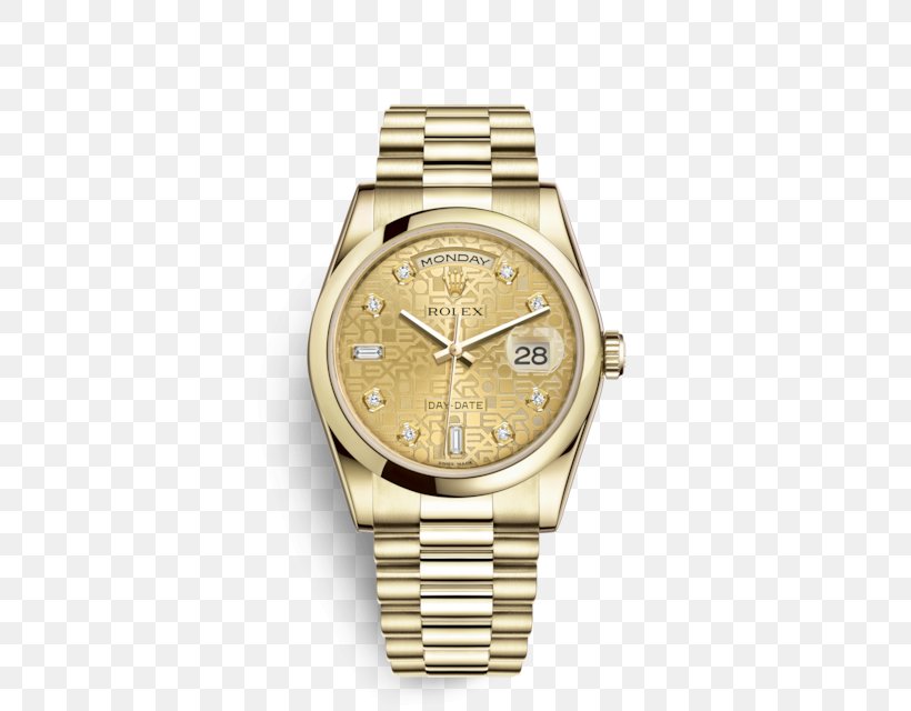 Rolex Submariner Rolex Day-Date Watch Gold, PNG, 640x640px, Rolex Submariner, Automatic Watch, Brand, Colored Gold, Counterfeit Watch Download Free