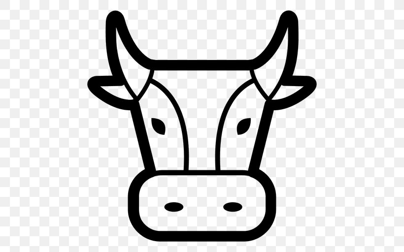 Cattle Drawing Bull, PNG, 512x512px, Cattle, Agriculture, Black And White, Bull, Dairy Cattle Download Free