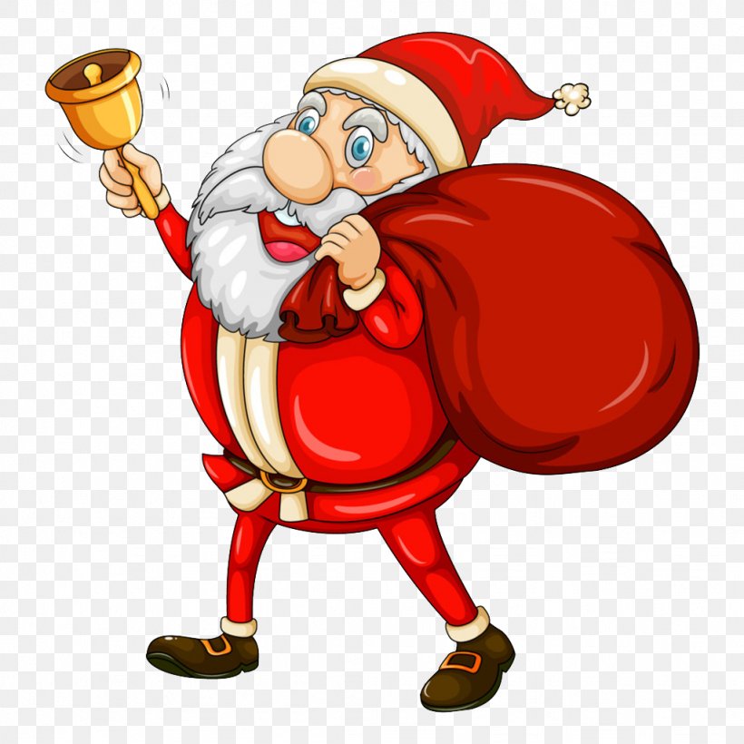 Santa Claus Gift Illustration, PNG, 1024x1024px, Santa Claus, Art, Bag, Cartoon, Christmas Download Free