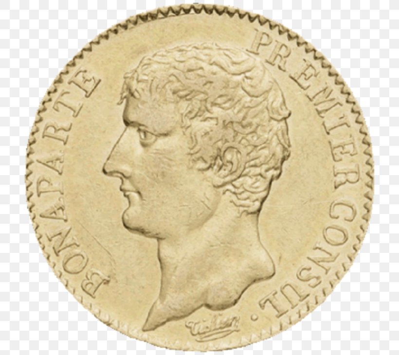 Coin French Consulate Gold Franc Bonaparte, First Consul, PNG, 768x730px, Coin, Currency, Franc, French Consulate, Gold Download Free