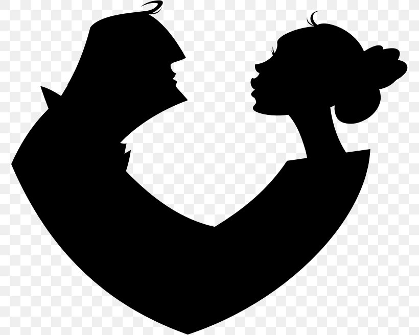 Silhouette Clip Art, PNG, 777x656px, Silhouette, Black, Black And White, Couple, Fictional Character Download Free