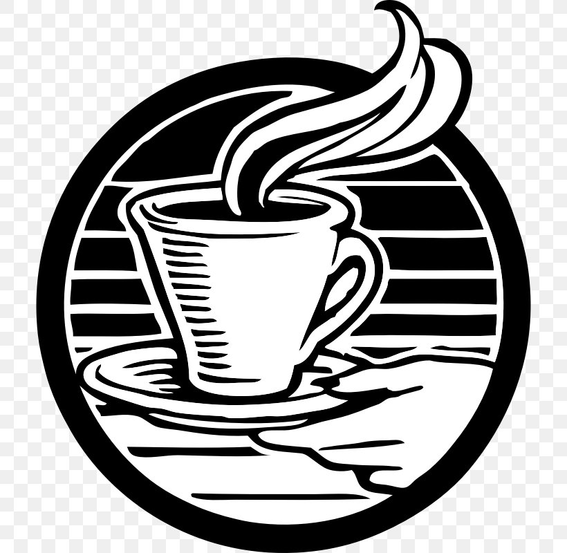 Coffee Cup Cafe Espresso Clip Art, PNG, 800x800px, Coffee, Artwork, Black And White, Cafe, Cafeteria Download Free