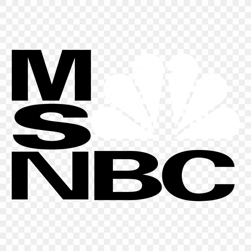 MSNBC Logo Of NBC Fox News, PNG, 2400x2400px, Msnbc, Area, Black, Black And White, Brand Download Free