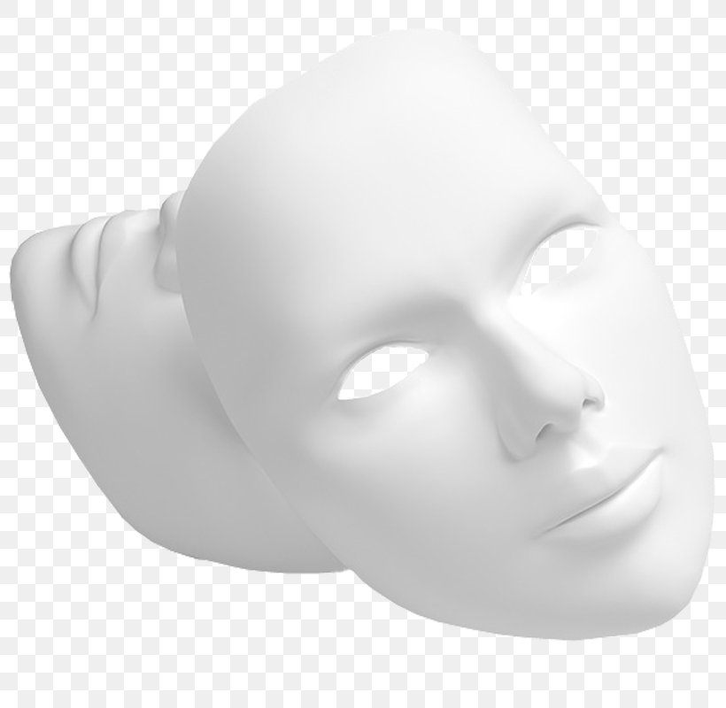 Shapes FREE Mask Face White, PNG, 800x800px, Shapes Free, Android, Black And White, Cheek, Chin Download Free