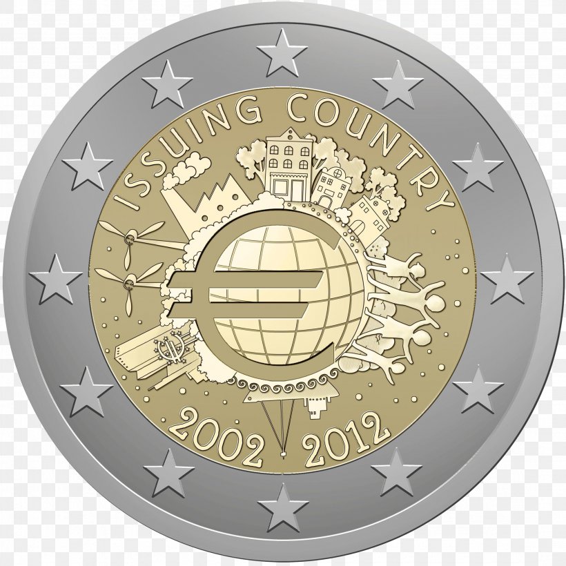 2 Euro Coin European Union 2 Euro Commemorative Coins Euro Coins, PNG, 2158x2160px, 1 Euro Coin, 2 Euro Coin, 2 Euro Commemorative Coins, Belgian Euro Coins, Coin Download Free