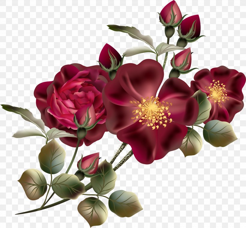 Flower Floral Design Rose Clip Art, PNG, 5845x5405px, Flower, Art, Artificial Flower, Blossom, Blume Download Free