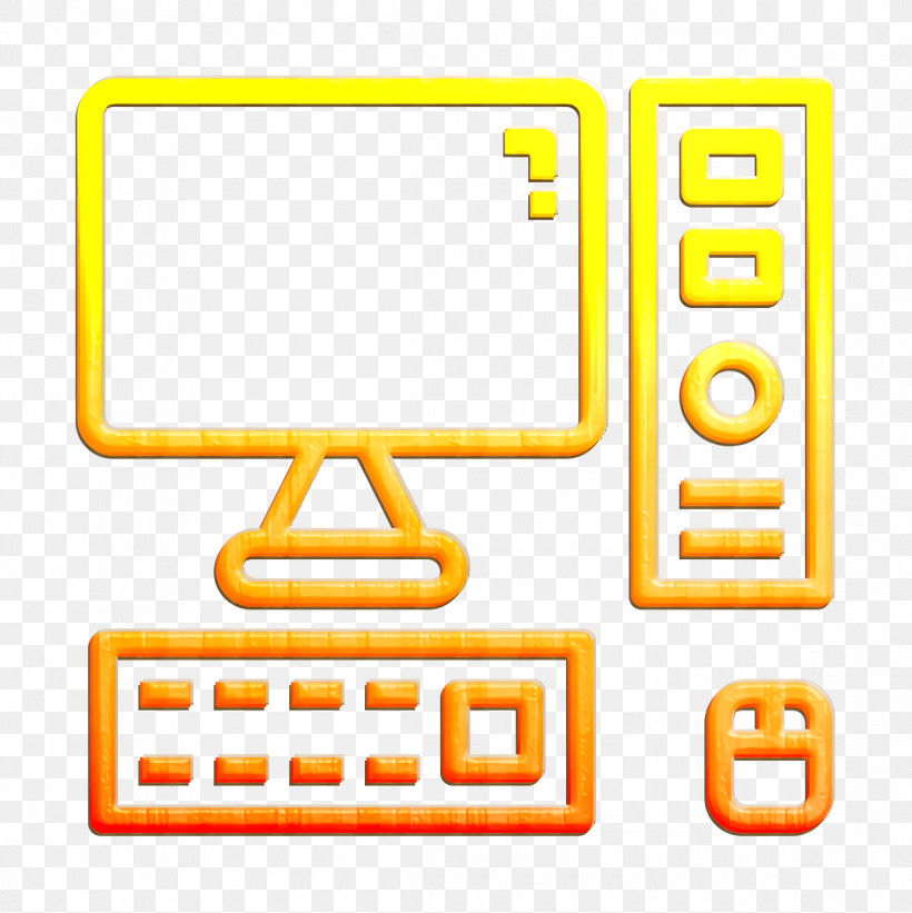 Office Stationery Icon Keyboard Icon Computer Icon, PNG, 1160x1162px, Office Stationery Icon, Computer Icon, Keyboard Icon, Line, Yellow Download Free