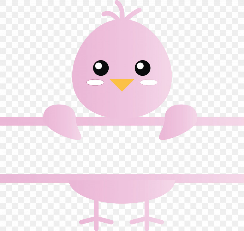 Cartoon Pink Bird Beak Animation, PNG, 3000x2839px, Chick Frame, Animation, Beak, Bird, Cartoon Download Free