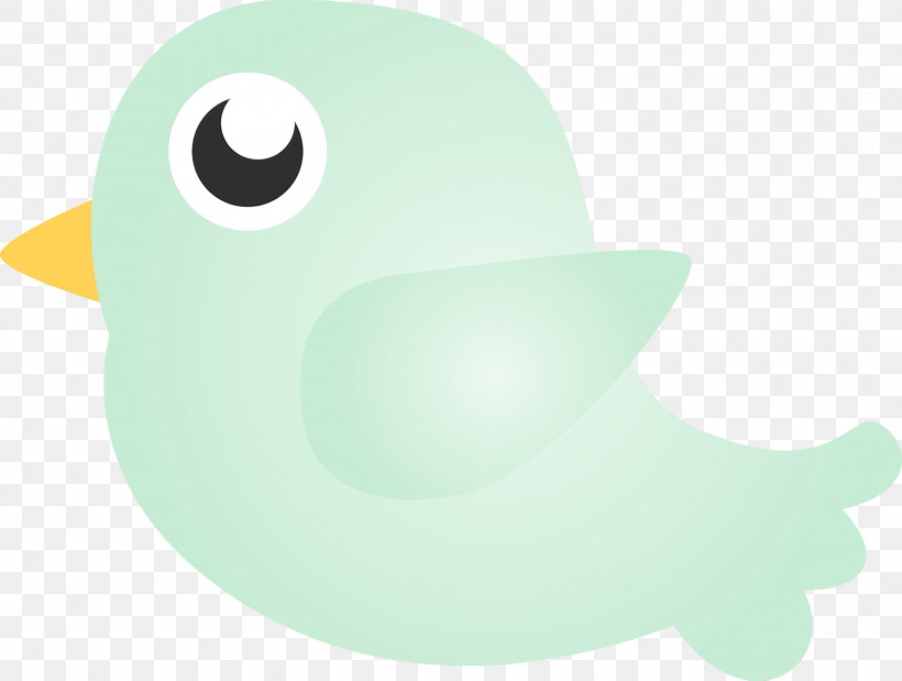 Green Rubber Ducky Bird Duck Water Bird, PNG, 2999x2265px, Cartoon Bird, Bird, Cute Bird, Duck, Green Download Free