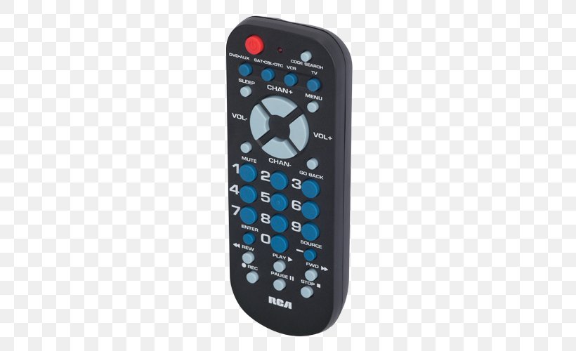 Remote Controls Universal Remote RCA Connector Home Theater Systems, PNG, 500x500px, Remote Controls, Cable Converter Box, Cellular Network, Electronics, Electronics Accessory Download Free
