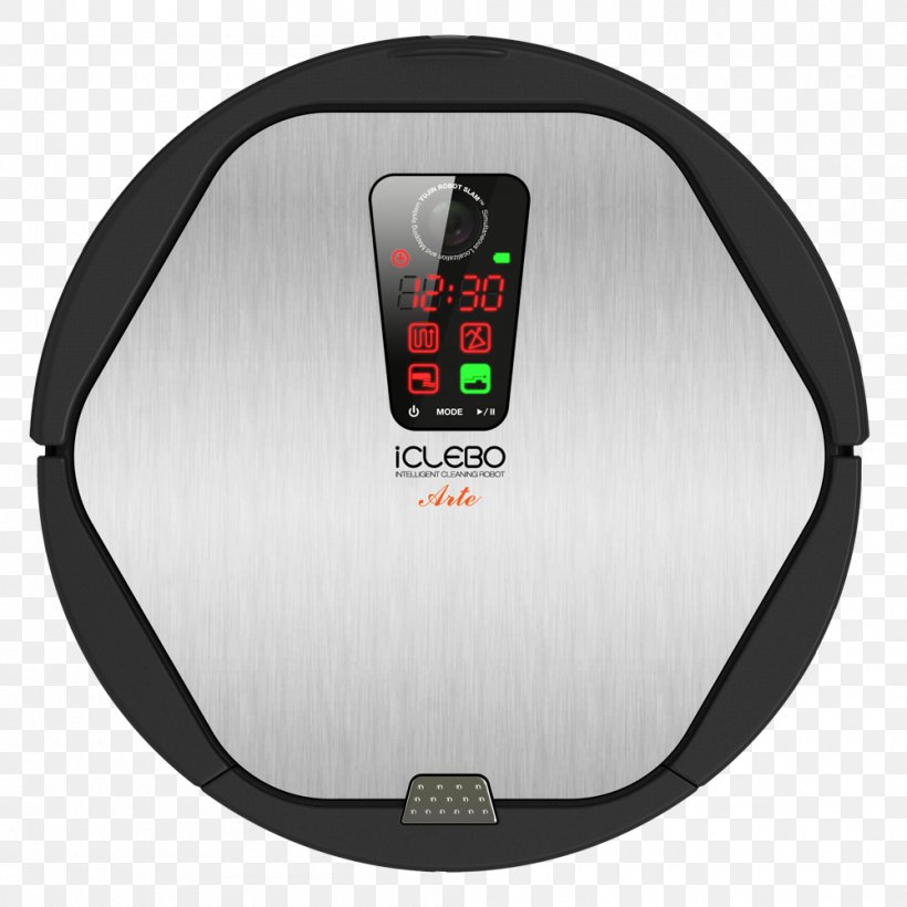 Robotic Vacuum Cleaner IClebo Arte Cleaning, PNG, 1000x1000px, Robotic Vacuum Cleaner, Cleaner, Cleaning, Electronics, Hardware Download Free