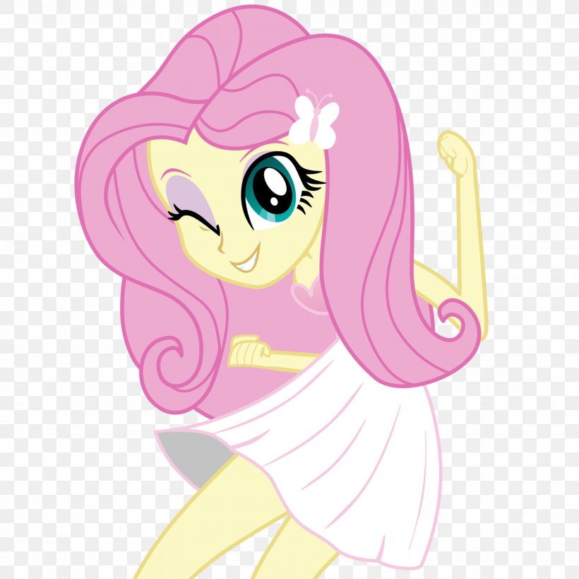 Fluttershy My Little Pony: Equestria Girls Vector Graphics, PNG, 1600x1600px, Watercolor, Cartoon, Flower, Frame, Heart Download Free