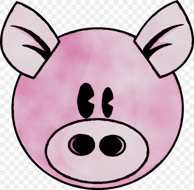 Pig Clip Art Drawing Image, PNG, 830x813px, Pig, Cartoon, Cheek, Domestic Pig, Drawing Download Free