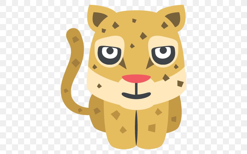 Emoji Leopard Text Messaging SMS Symbol, PNG, 512x512px, Emoji, Big Cats, Carnivoran, Cartoon, Cat Download Free