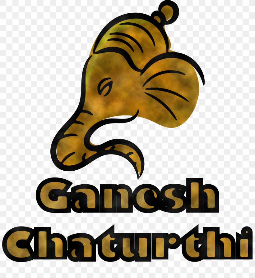 Happy Ganesh Chaturthi Ganesh Chaturthi, PNG, 2743x3000px, Happy Ganesh Chaturthi, Biology, Cartoon, Ganesh Chaturthi, Logo Download Free