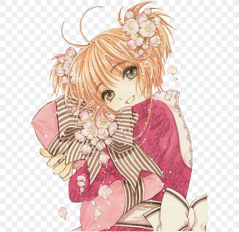 Sakura Kinomoto Tomoyo Daidouji Yukito Tsukishiro Syaoran Li Cardcaptor Sakura, PNG, 610x796px, Watercolor, Cartoon, Flower, Frame, Heart Download Free