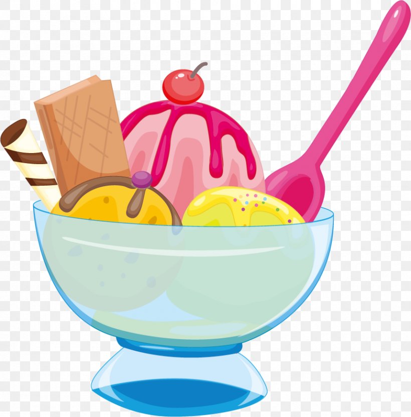 Sundae Ice Cream Cones Frozen Yogurt, PNG, 857x869px, Sundae, Cartoon, Chocolate Ice Cream, Cream, Cuisine Download Free