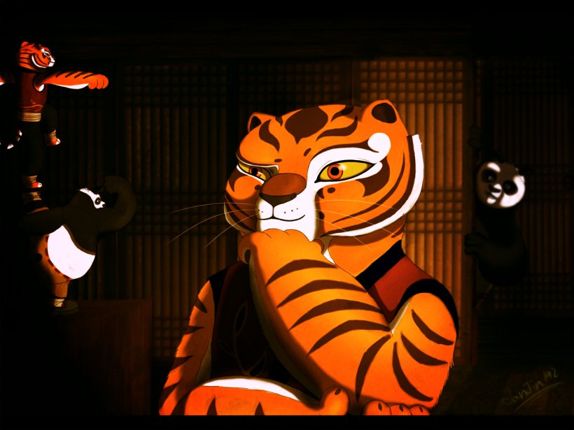 Tigress Po Giant Panda Viper Kung Fu Panda, PNG, 1300x975px, Tigress, Art, Darkness, Deviantart, Drawing Download Free