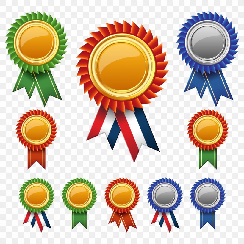 Badge Euclidean Vector, PNG, 1000x1000px, Badge, Award, Cdr, Clip Art, Cut Flowers Download Free