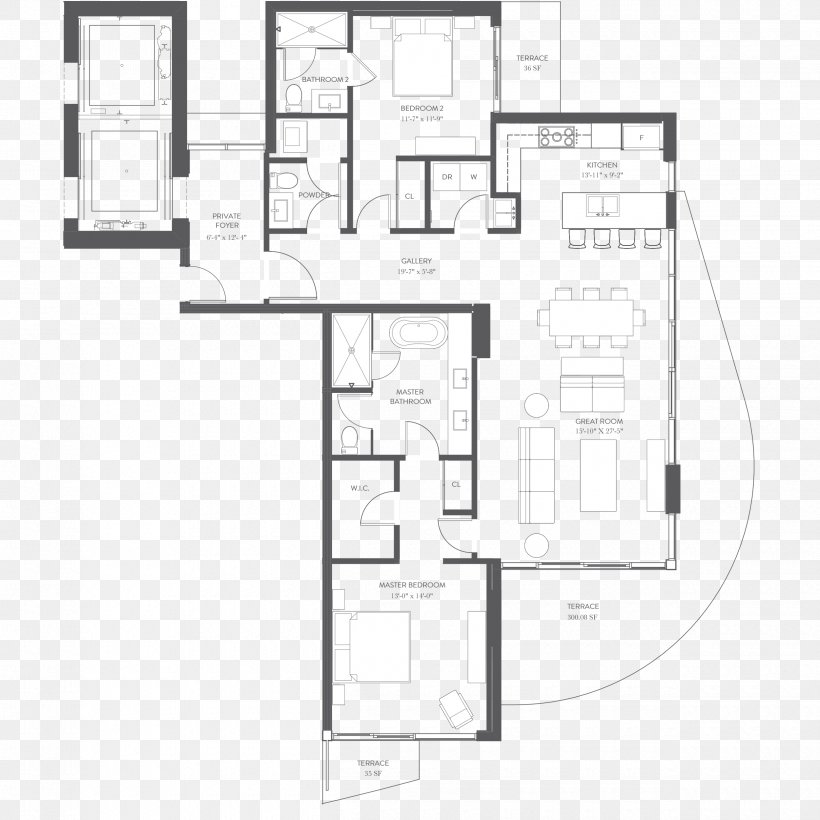 Floor Plan Miami House Apartment, PNG, 2500x2500px, Floor Plan, Apartment, Area, Aurora Sunny Isles, Bay Harbor Islands Download Free