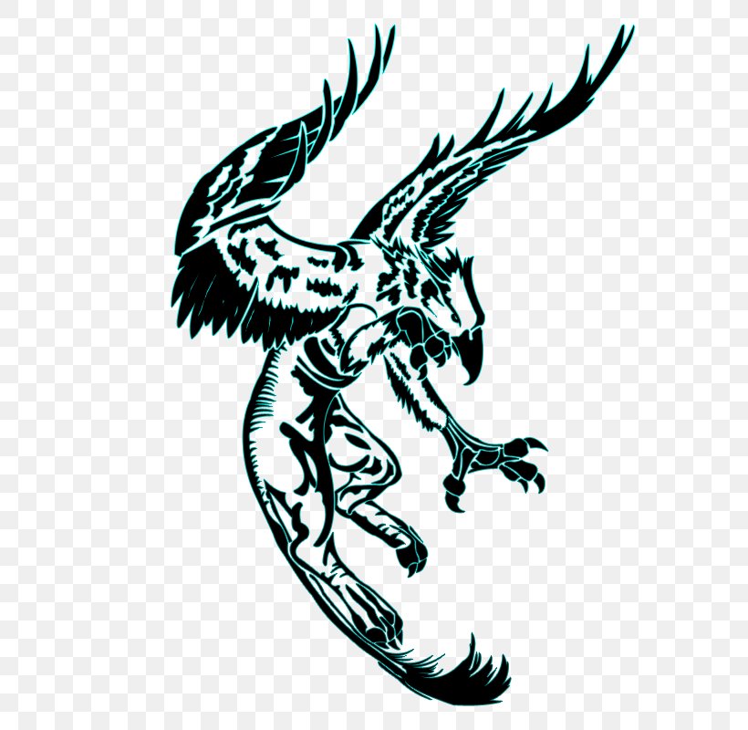 Griffin Sleeve Tattoo Tribe Clip Art, PNG, 619x800px, Griffin, Art, Beak, Bestiary, Bird Download Free