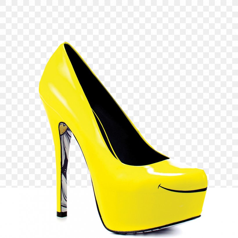 High-heeled Shoe Stiletto Heel Yellow Mule, PNG, 900x900px, Shoe, Ballet Flat, Basic Pump, Brand, Bridal Shoe Download Free