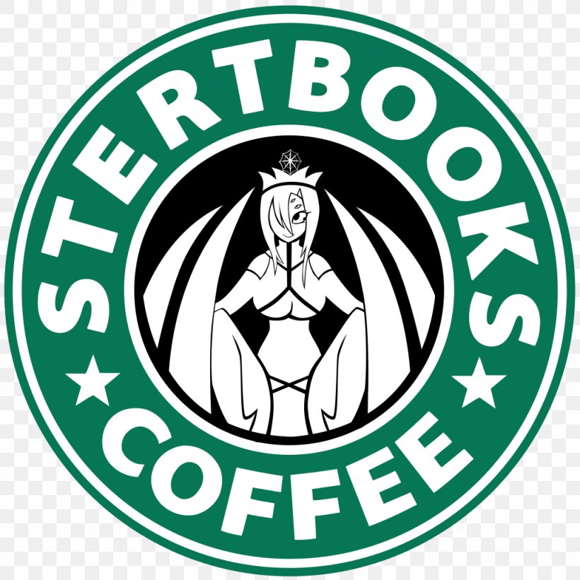 Starbucks Coffee Logo Siren Folgers, PNG, 1024x1024px, Starbucks, Area, Artwork, Black And White, Brand Download Free