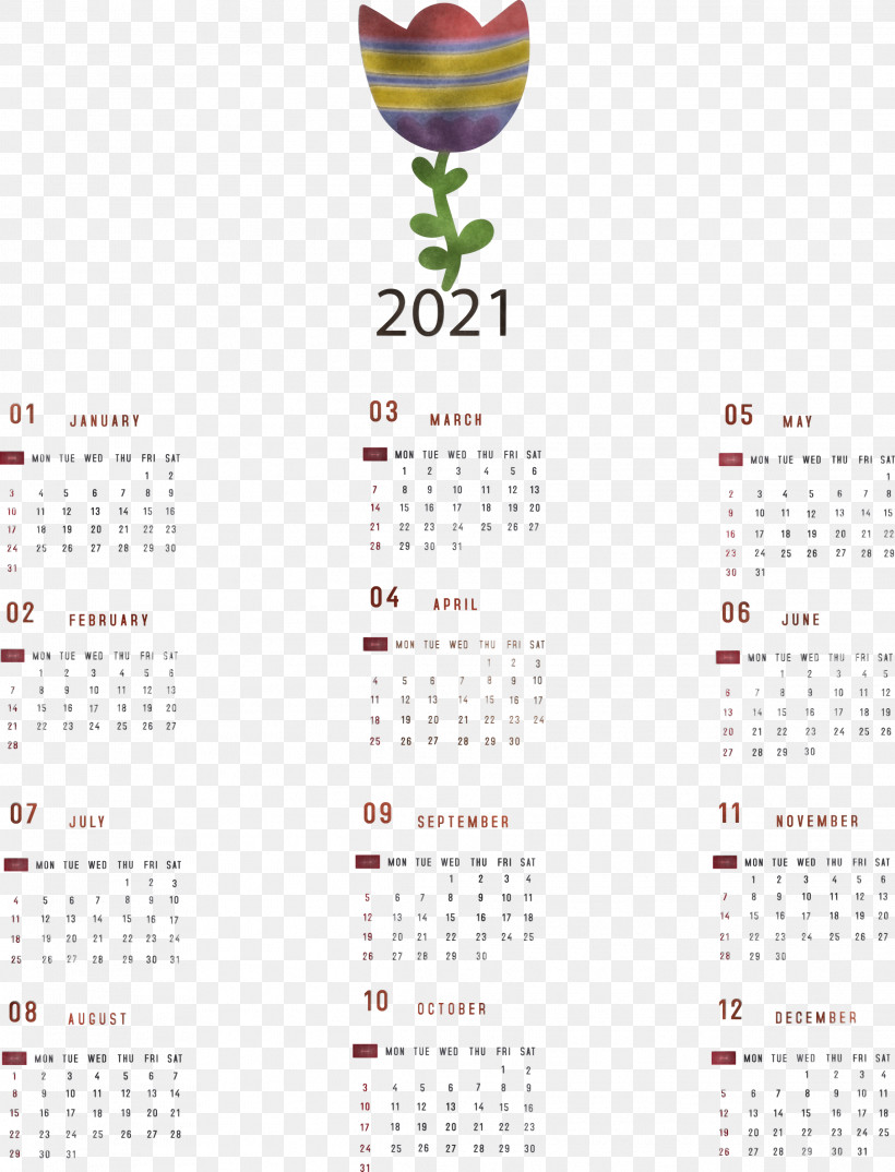 Printable 2021 Yearly Calendar 2021 Yearly Calendar, PNG, 2289x3000px, 2021 Yearly Calendar, Calendar System, Meter Download Free