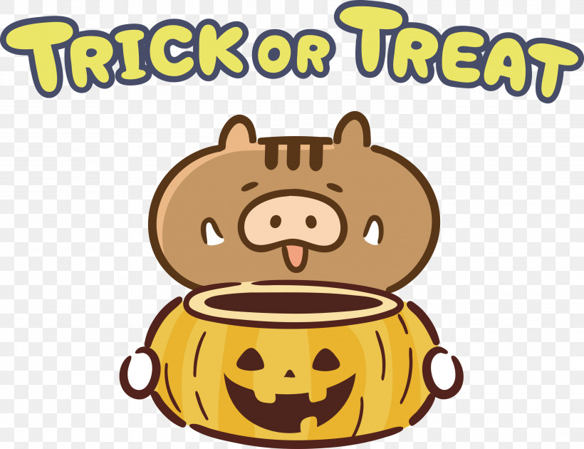 TRICK OR TREAT Happy Halloween, PNG, 3000x2305px, Trick Or Treat, Cartoon, Drawing, Emoji, Emoticon Download Free